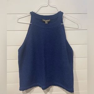 Tommy Bahama Navy Blue Crochet Halter Top - Sleeveless Sweater Top - NWT
